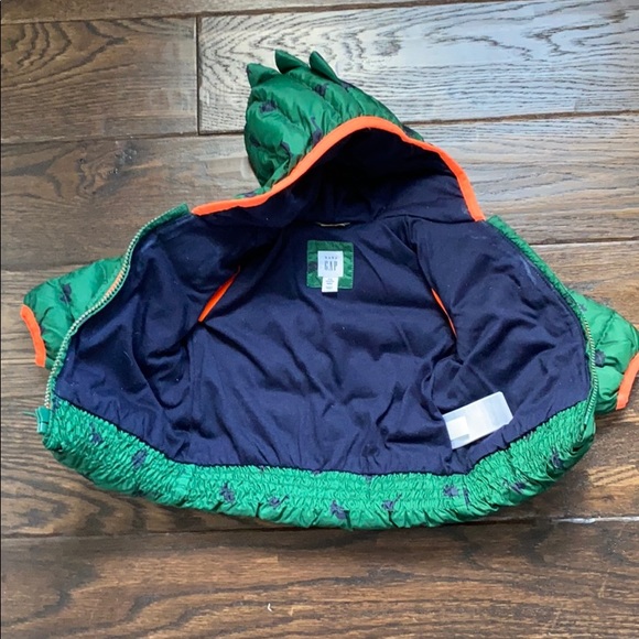 Baby Gap Dinosaur Puffer Coat - Picture 5 of 6